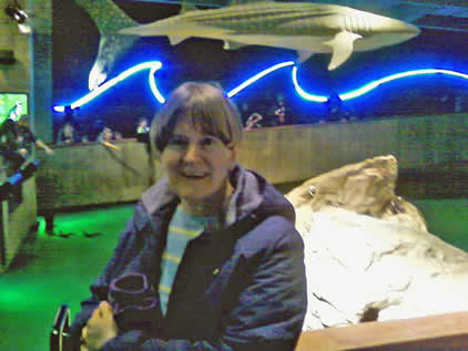 Joan at the New England Aquarium